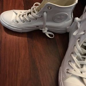 Converse leather high tops